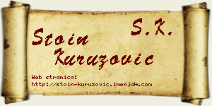 Stoin Kuruzović vizit kartica